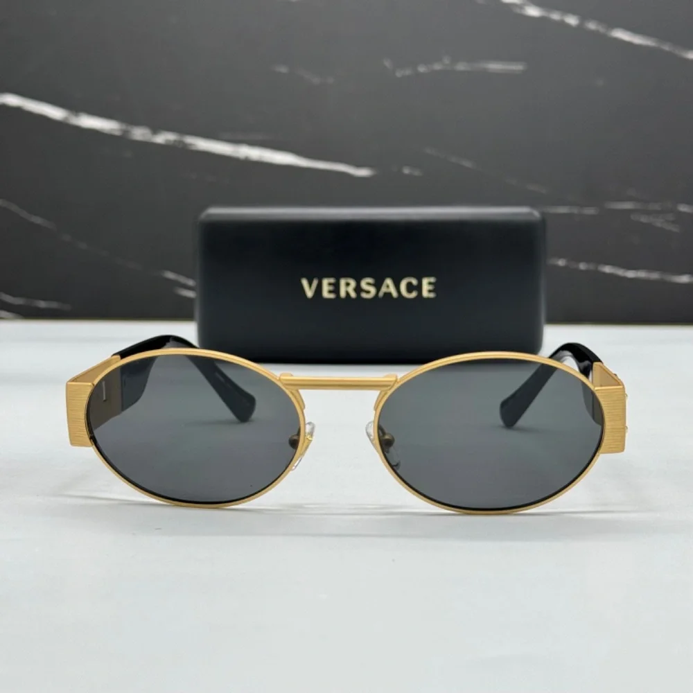 NEW MOD 2264 1002/87 VERSACE UNISEX SUNGLASSES VE2264 100287 GOLD MOD 2264